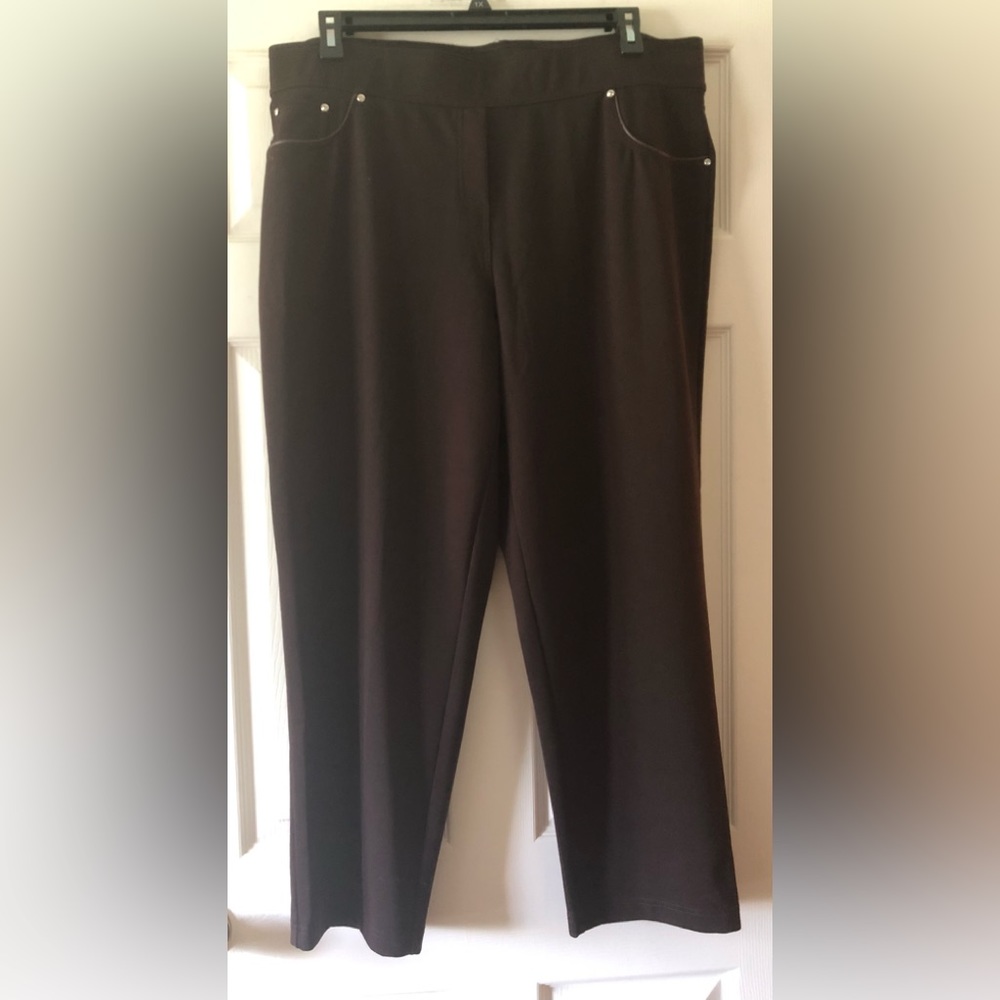 C.D. Daniels Pull-up Pants Size 1X - Brown